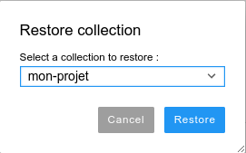 Sélectionner une collection