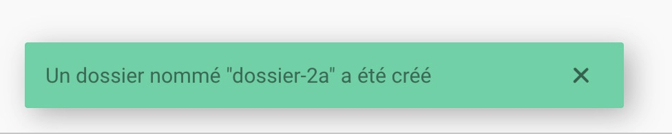 Confirmation du nom