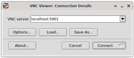 Connexion VNC - Étape 1